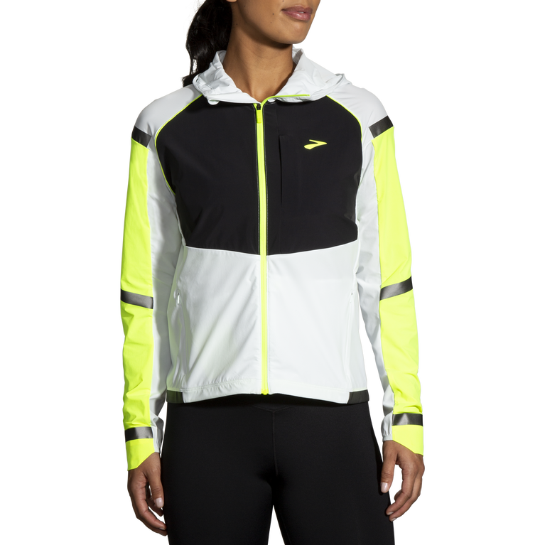 Yellow More Mile Reflective Womens Running Jacket